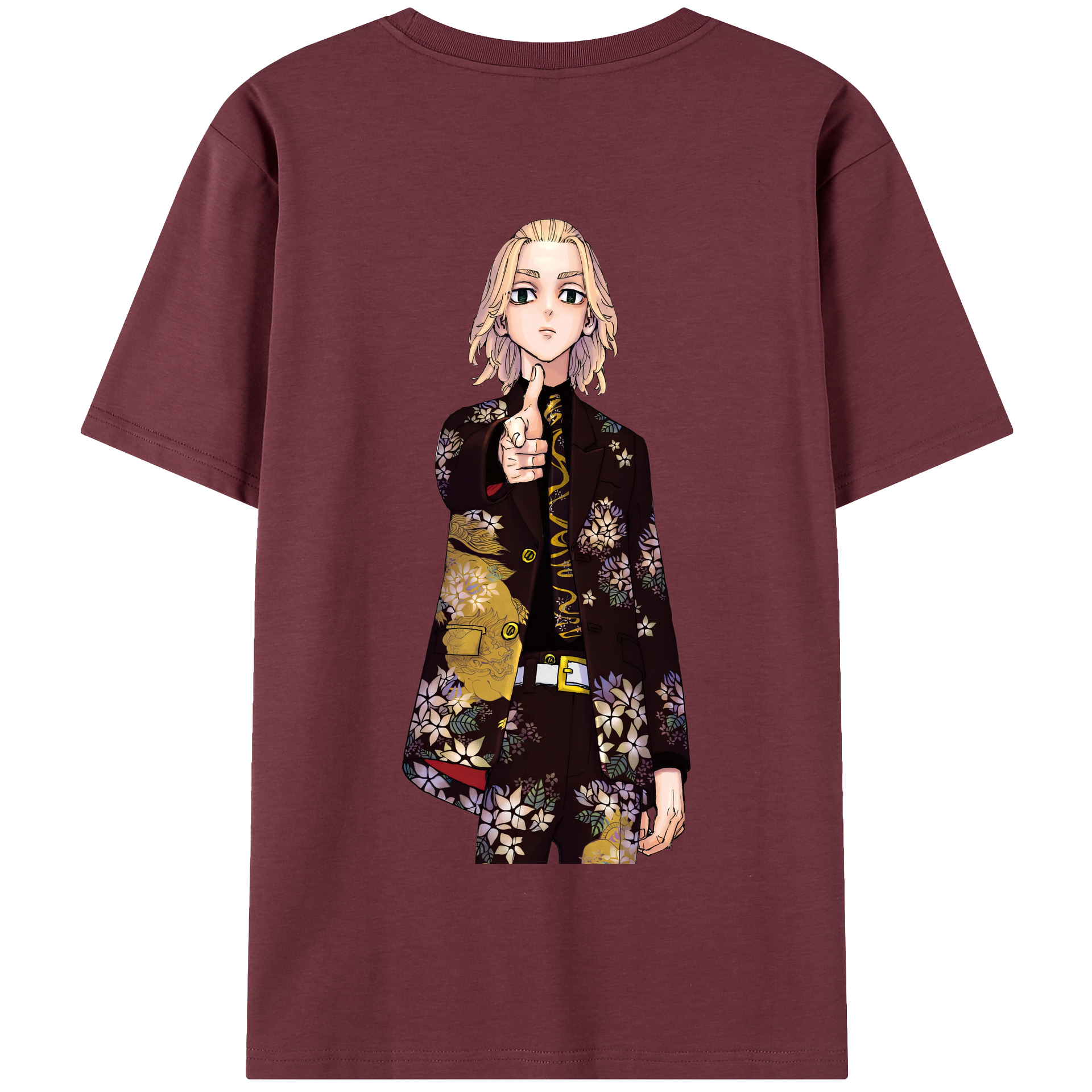 （画像用） 東京リベンジャーズ Tokyo Revengers 綿100％半袖Tシャツ（背面プリント）